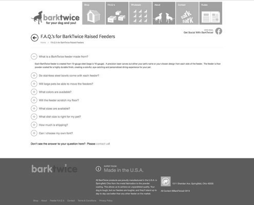 BarkTwice2 FAQs Page