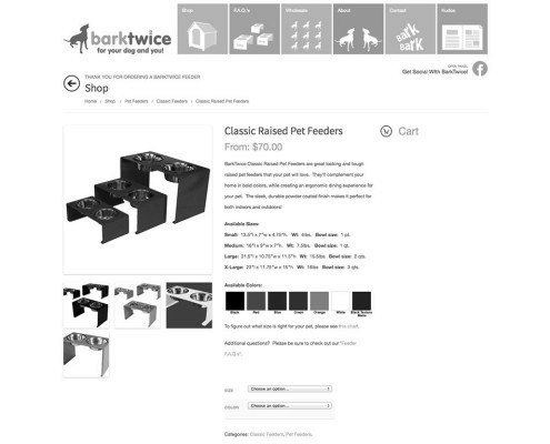 BarkTwice2 Shop Page Sample