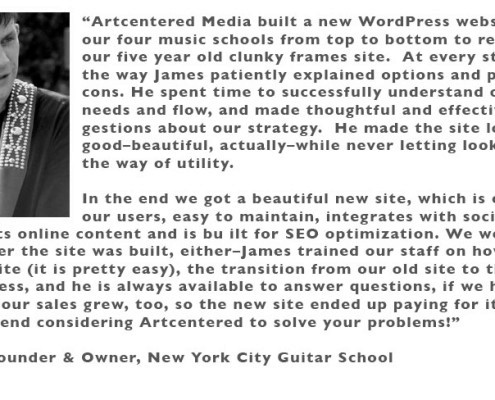 Dan Emery, Founder and Owner New York Guitar School