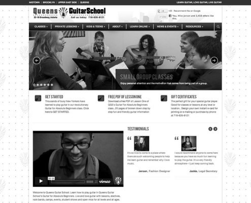Queens Guitar School Home Page