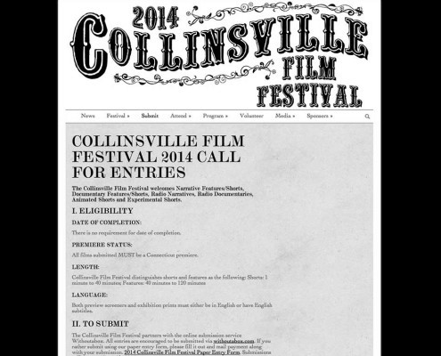 Collinsville Film Festival Call for Entries Page