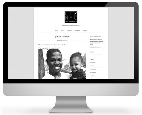 LIZ NYC Wordpress Site Home Page