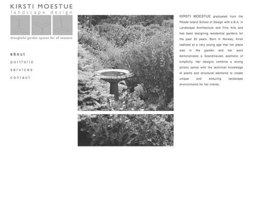 Kirsti Moestue Landscape Design About Section