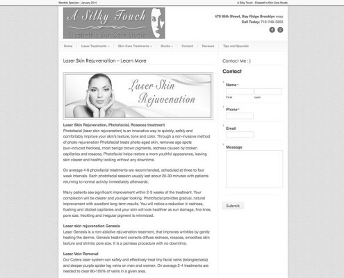A Silky Touch Laser Skin Rejuvenation Page